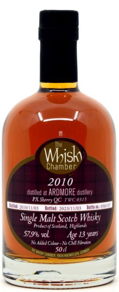 Ardmore 13 Jahre 2010/2023 PX Sherry Cask The Whisky Chamber 57,9% vol.