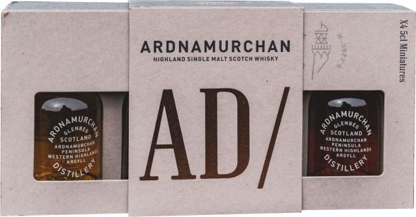 Ardnamurchan Miniatur-Set - Core, Sherry, Rum &amp; Sauternes Cask 4x 5cl