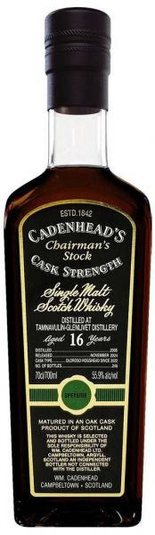 Tamnavulin 16 Jahre 2008/2024 Sherry Cask Cadenhead Chairman&#039;s Stock 55,9% vol.