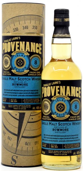 Bowmore 8 Jahre 2016/2024 Provenance Douglas Laing 46% vol.