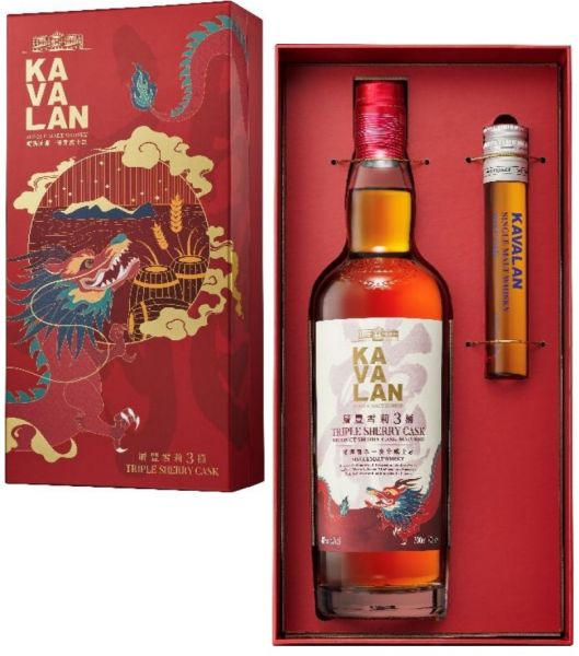 Kavalan Triple Sherry Geschenkset + Miniatur Kavalan Wine Oak