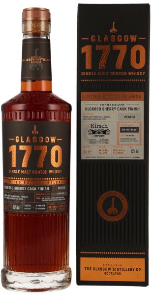 Glasgow Distillery 1770 2018/2024 Oloroso Single Cask #18/1192 62% vol.