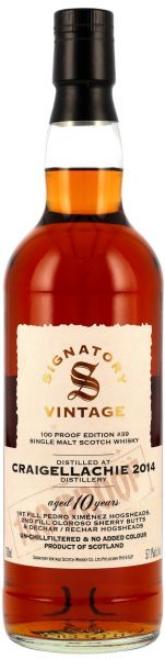 Craigellachie 2014/2025 Oloroso Cask Signatory Vintage 100 Proof #39 57,1% vol.