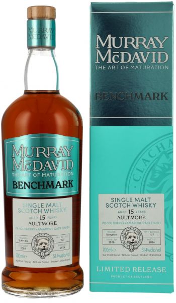 Aultmore 15 Jahre 2008/2024 PX, Oloroso &amp; Amarone Cask Murray McDavid 51,4% vol.