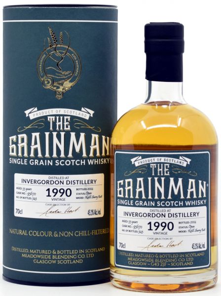 Invergordon 33 Jahre 1990/2024 Sherry Cask The Grainman 45,1% vol.