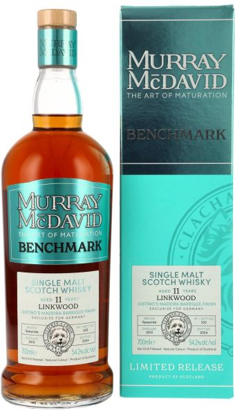 Linkwood 2012/2024 Justino‘s Madeira Cask Murray McDavid Benchmark 54,2% vol.