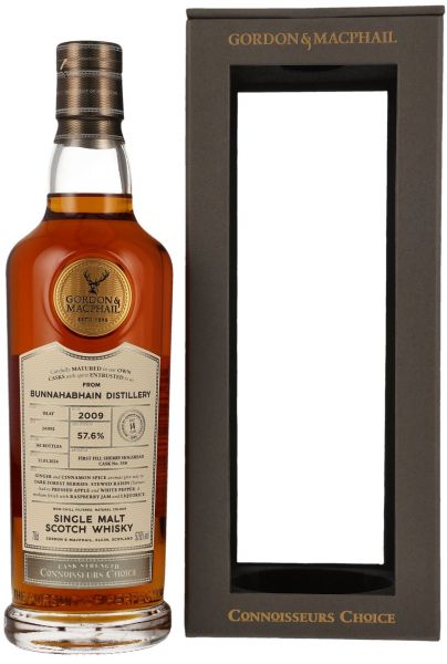 Bunnahabhain 14 Jahre 2009/2024 Sherry Cask Gordon &amp; MacPhail Cask Strength 57,6% vol.