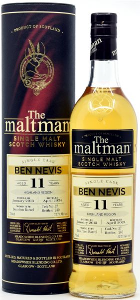 Ben Nevis 11 Jahre 2013/2024 The Maltman 52,7% vol.