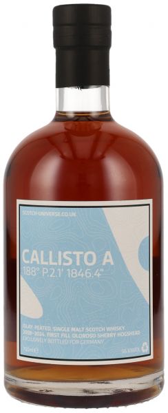 Callisto A 2008/2024 1st Fill Oloroso Sherry Cask Scotch Universe 56,6% vol.