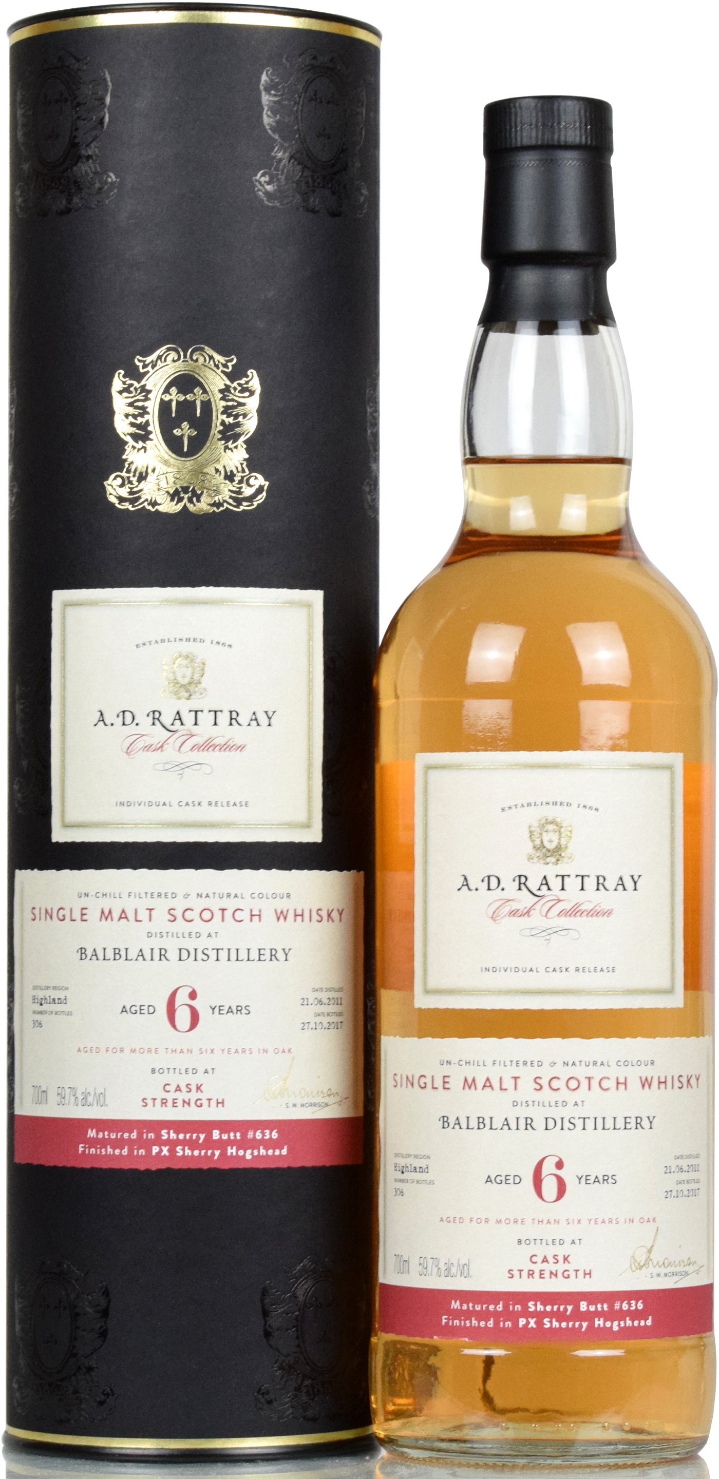 A.D.RATTRAY 27year Bowmore 空瓶 - ウイスキー