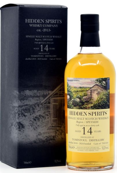 Tomintoul 14 Jahre 2010/2024 Sherry Cask Hidden Spirits Highproof 52,2% vol.