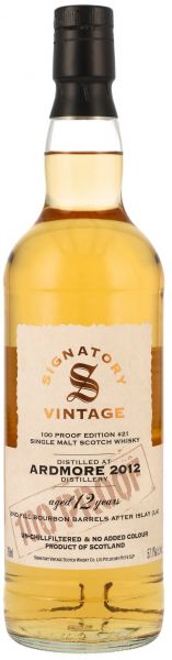 Ardmore 2012/2024 Signatory Vintage 100 Proof #21 57,1% vol.