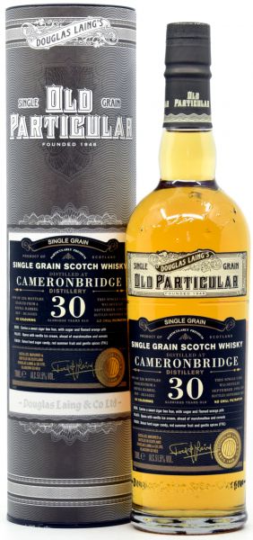 Cameronbridge 30 Jahre 1992/2022 Old Particular Douglas Laing 51,5% vol.