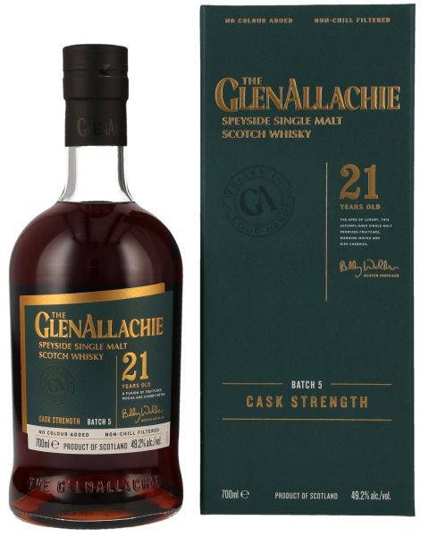 Glenallachie 21 Jahre Cask Strength Batch 5 49,2% vol.