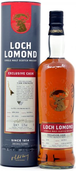 Loch Lomond (peated) 2010/2021 Oloroso Single Cask #18/590-4 53,2% vol.