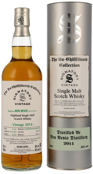 Ben Nevis 2014/2023 Sherry Cask Signatory Un-Chillfiltered Collection #260+262