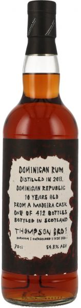 Dominican Rum 10 Jahre 2013/2023 Madeira Cask Thompson Bros 54,8% vol.