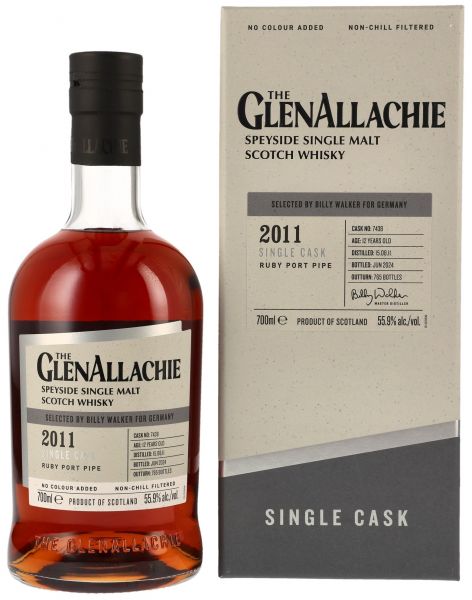 Glenallachie 12 Jahre 2011/2024 Ruby Port Single Cask #7438 55,9% vol.