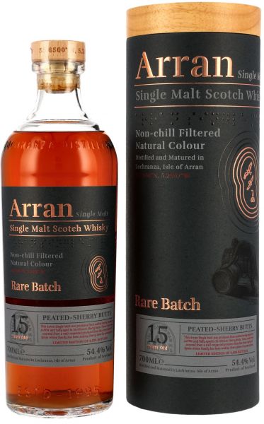 Arran 15 Jahre Rare Batch Peated Sherry Butts 54,4% vol.