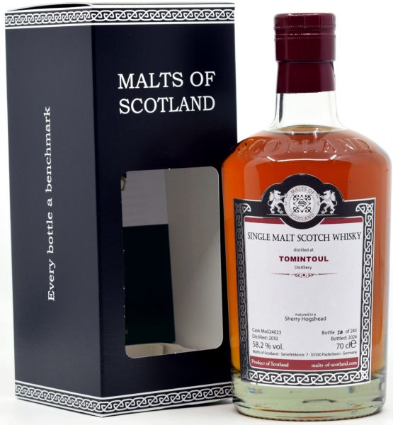 Tomintoul 14 Jahre 2010/2024 Sherry Cask Malts of Scotland 58,2% vol.