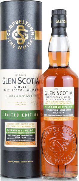 Glen Scotia 2002/2020 1st Fill Ruby Port Hogshead #19/320-5 52,1% vol.