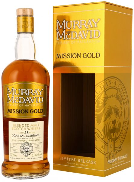 Coastal Embrace 28 Jahre 1995/2024 SXG Diamond Rum Cask #1900127 Murray McDavid 53,3% vol.