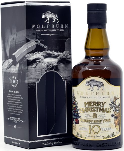 Wolfburn 10 Jahre 2014/2024 &quot;Merry Christmas&quot; Oloroso Sherry Cask 46% vol.