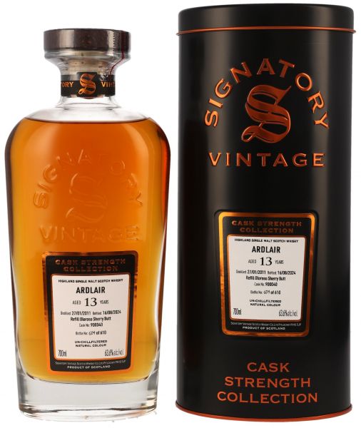 Ardlair (Ardmore) 2011/2024 Sherry Cask Signatory Cask Strength Collection #900040 63,6% vol.