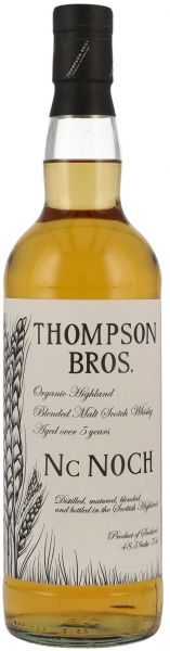 NcNoch 5 Jahre Organic Highland Blended Malt Thompson Bros 48,5% vol.