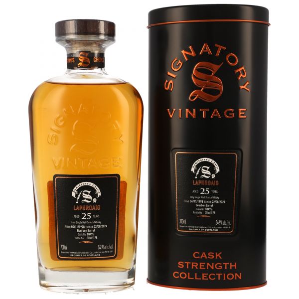 Laphroaig 25 Jahre 1998/2024 Symingtons Choice Signatory Cask Strength #10495 54,9% vol