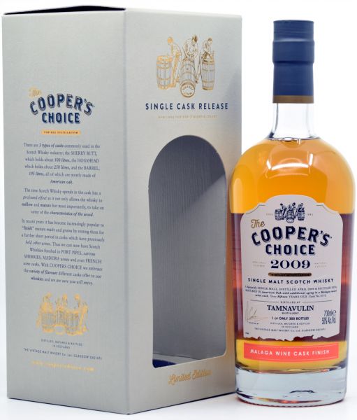 Tamnavulin 2009/2024 Malaga Cask Cooper&#039;s Choice 50% vol.