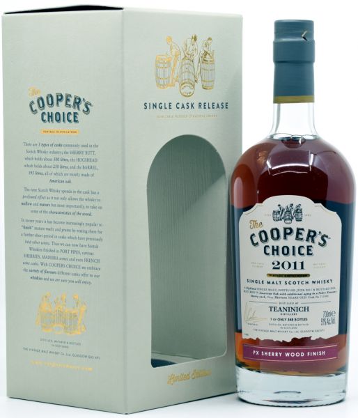 Teaninich 2011/2024 PX Sherry Cask Cooper&#039;s Choice 51% vol.