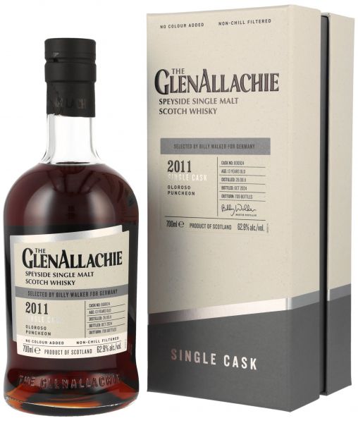 Glenallachie 13 Jahre 2011/2024 Oloroso Sherry Single Cask #800924 62,9% vol