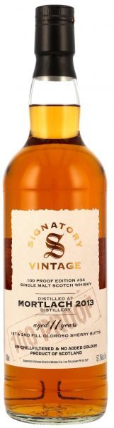 Mortlach 2013/2024 Oloroso Cask Signatory Vintage 100 Proof #34 57,1% vol.