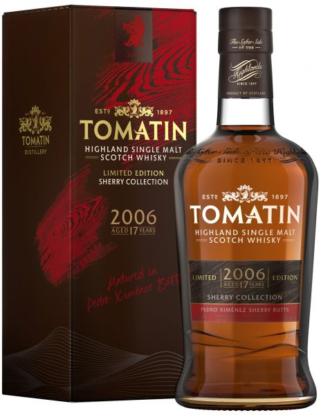 Tomatin 17 Jahre 2006/2024 Pedro Ximénez Cask Sherry Collection 46% vol.