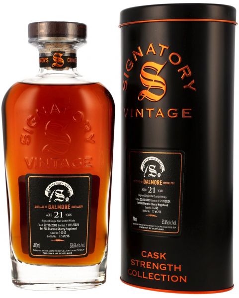 Dalmore 21 Jahre 2003/2024 Symingtons Choice Signatory Cask Strength #14743 53,6% vol.