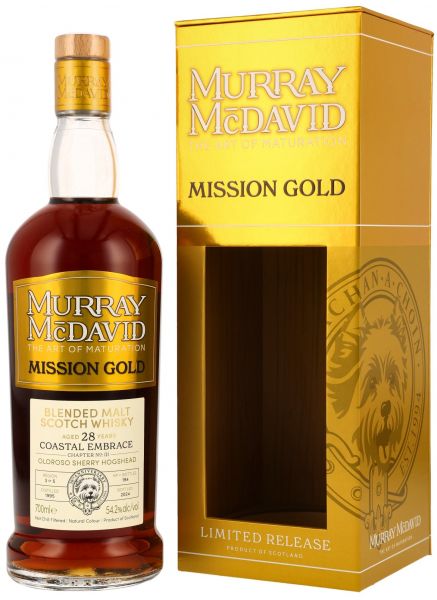 Coastal Embrace 28 Jahre 1995/2024 Oloroso Sherry Cask #1900109 Murray McDavid 54,2% vol.