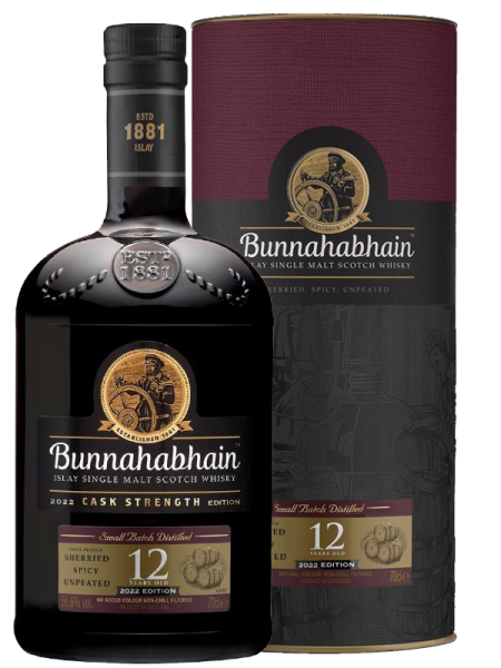 Bunnahabhain 12 Jahre Cask Strength 2022 56,6% vol.