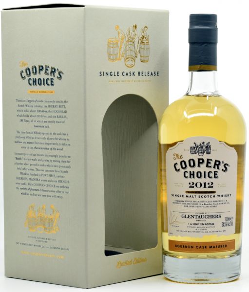 Glentauchers 2012/2024 Bourbon Barrel Cooper&#039;s Choice 54,5% vol.