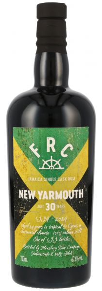 New Yarmouth 30 Jahre 1994/2024 FRC Jamaica Single Cask Rum 67,6% vol.