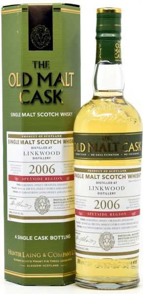 Linkwood 17 Jahre 2006/2024 Hunter Laing Old Malt Cask 50% vol.