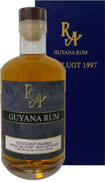 Guyana (Uitvlugt Distillery) 26 Jahre 1997/2024 Rum Artesanal Single Cask #43 60,9% vol.