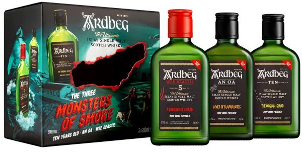 Ardbeg Monsters of Smoke Pack 3x20cl (An Oa, TEN, Wee Beastie)