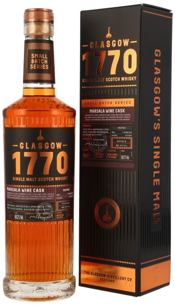 Glasgow 1770 7 Jahre Marsala Wine Cask Peated Small Batch 60,2% vol