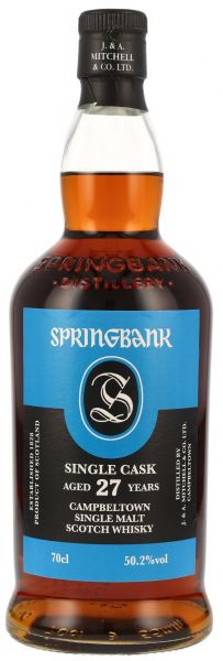 Springbank 27 Jahre 1996/2024 Refill Sherry Hogshead 50,2% vol.