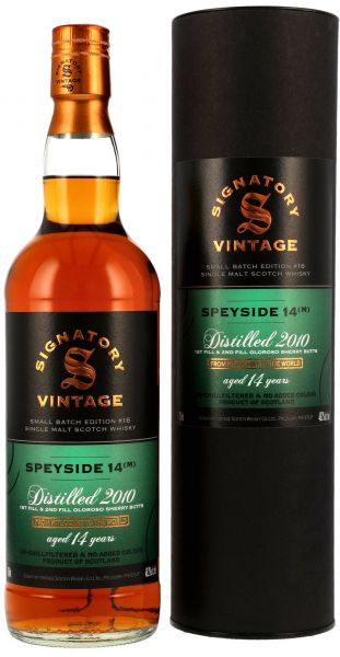 Speyside (M) 2010/2024 Sherry Signatory Vintage Small Batch Edition #16 48,2% vol.