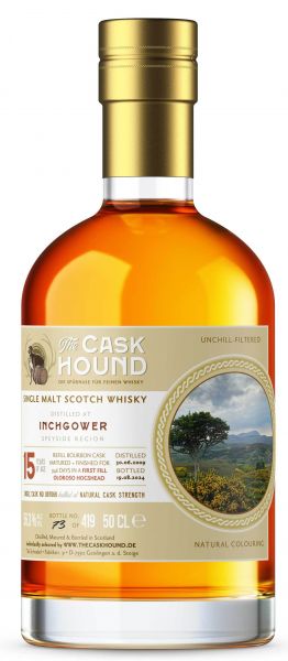 Inchgower 15 Jahre 2009/2024 1st Fill Oloroso Sherry The Caskhound 56,3% vol. 0,5 l