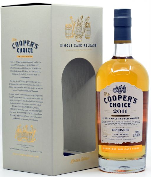 Benrinnes 2011/2024 Martinique Rum Cask Cooper&#039;s Choice 51,5% vol.