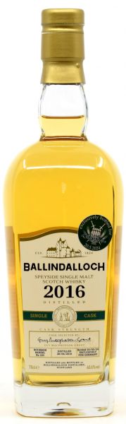 Ballindalloch 2016/2024 1st Fill Bourbon Single Cask #225 for deinwhisky.de 60,6% vol.