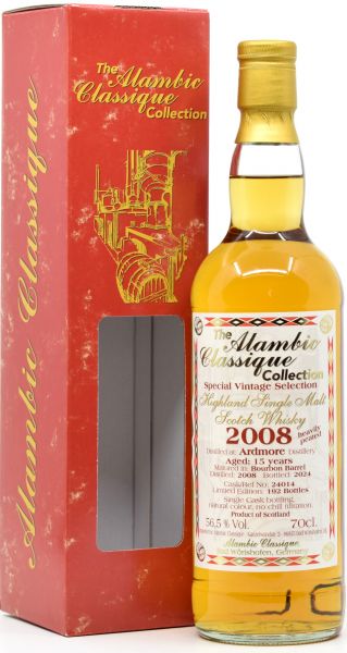 Ardmore heavily peated 15 Jahre 2008/2024 Alambic Classique 56,5% vol.